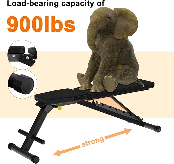 Adjustable Weight Bench Fast Folding Workout Bench