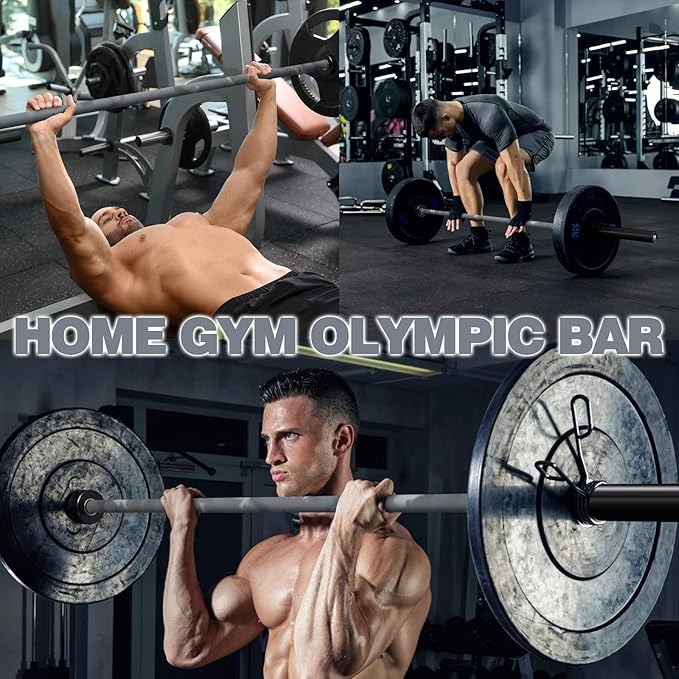 7ft Olympic Barbell for Strength Training and Olympic Weightlifting 500 700 700 1000LBS 1000LBS Capacity 2 Inch