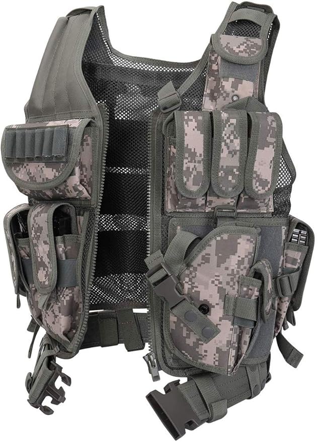 600D Tactical Airsoft Protective Vest for CS, Paintball Shooting