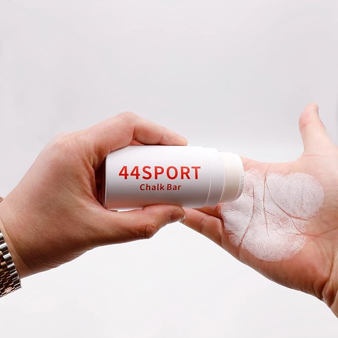 44LLC Chalk Bar with Holder – Gym Chalk for Workout, Rock Climbing, Weight Lifting, Gymnastics, Bouldering - Magnesium Carbonate