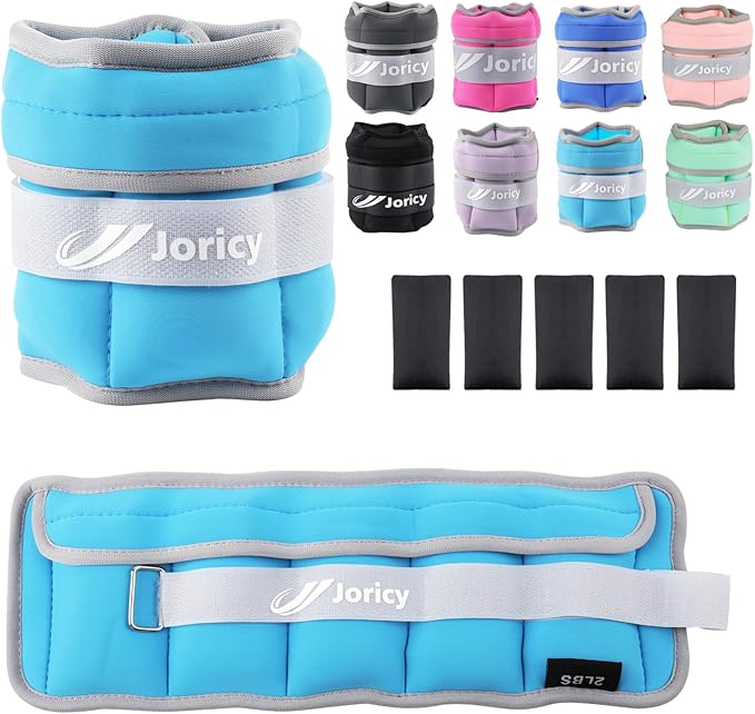 Adjustable Ankle Weights for Women Men Kids 1/2/3/4/5/6/8/10/12/20 1 Pair