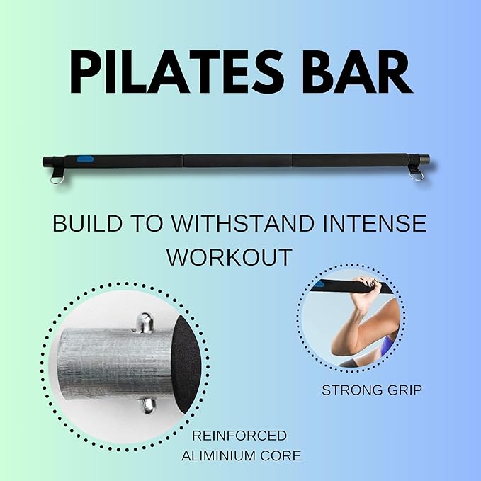 BlueClouds Push Up Board and Pilates Bar Kit