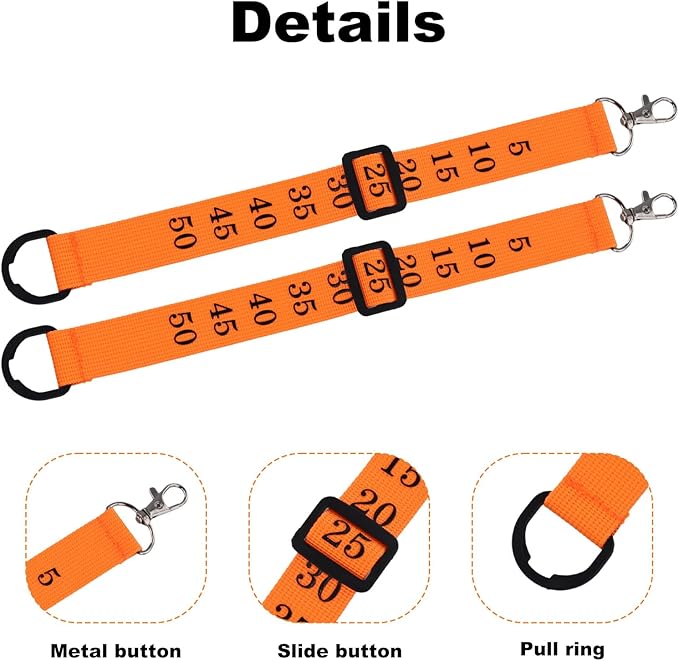 4pcs Football Chain Clips 12.8x0.98in Football