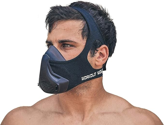 High Altitude Mask, Training Workout Mask Men to Improve Lung Capacity, 24 Level Breathing Resistance Fitness Mask to Upgrade Endurance, for All Sport: Running, Cardio, Cycling, Gym