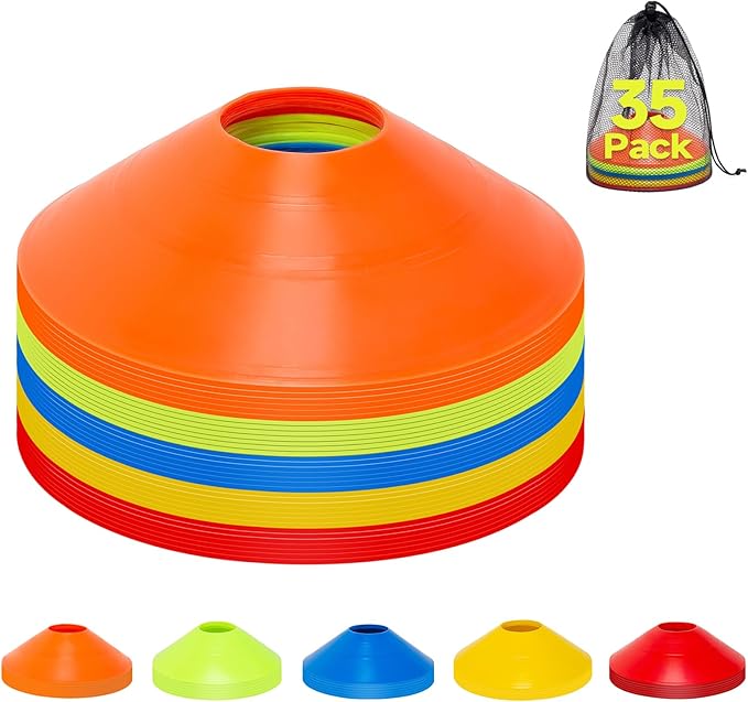 35 PCS Agility Soccer Cones for Training