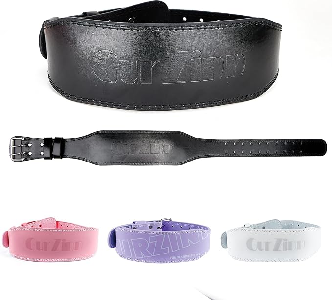 9mm Leather Fitness Weight Lifting Belt for Women&Men 4 Inches