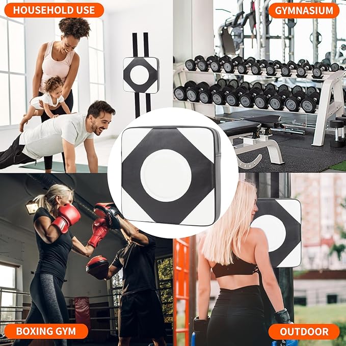 LuiceABC Wall Punching Boxing Pad, Wall Focus Target Foam, Boxing Fitness Wall Punch Bag, Leather and High Elastic Sponge Bag for Sports Training, Adjustable Height