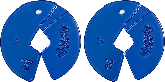 Micro Gainz Dumbbell Fractional 1.25lb Weight Plate, Ideal for Micro Loading, (Choose Color) 2 Piece Fractional Weight Plates, Designed for Dumbbell Training, Made In USA
