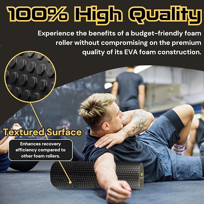 High-Density Foam Muscle Roller – Textured Foam Rollers 35" (FITIZEN 90 x 15 cm)