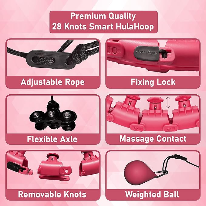 28 Detachable Knots Smart Weighted Hula Hoops