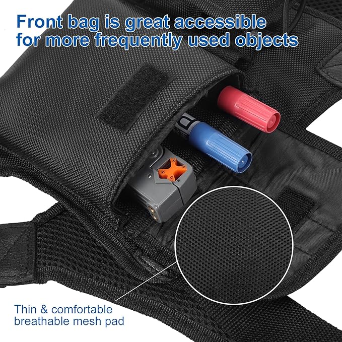 abcGoodefg Radio Chest Harness Chest Front Pack Pouch