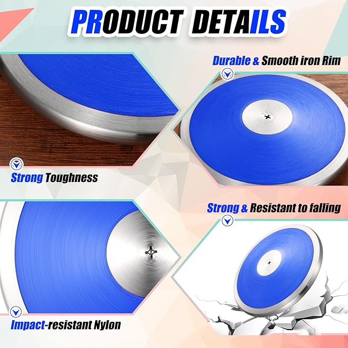 4 Pcs 1kg Sports Training Discus Boys Girls