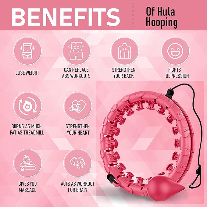 28 Detachable Knots Smart Weighted Hula Hoops