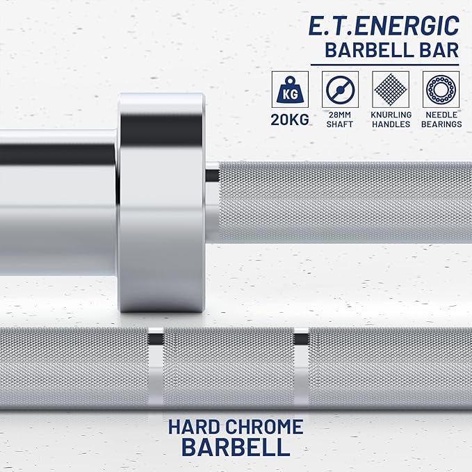 7ft Olympic Barbell Bar 45LB Load 1500-lbs Capacity Available 2" Olympic