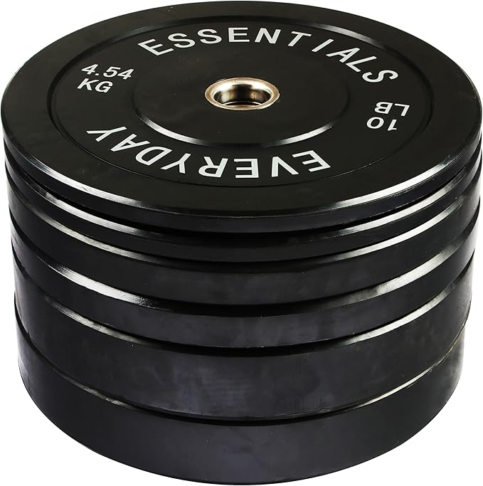 2-Inch Olympic Bumper Plates, Perfect Weight Plates for Weightlifting and Strength Training, Multiple Weights Available