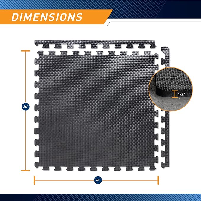 Marcy EVA Foam Interlocking Flooring Mat High Density