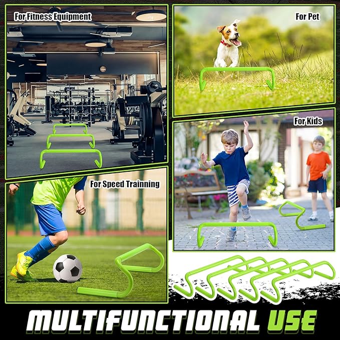5 Pcs Speed Agility Training Hurdles Detachable Durable
