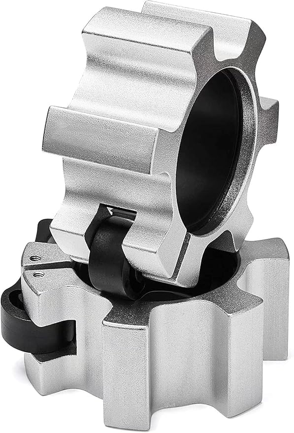 Metal Olympic Barbell Clamps 2inch Heavy Duty Exercise Collars 2" Barbell,Quick 1 Pair