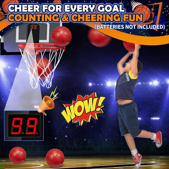 Mini Basketball Hoop Set for Kids Adults 4 Small