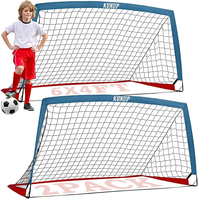 Kids Soccer Goals for Backyard 5×3, 6×4, 6×4, 9×5FT 9×5FT 2 2 Pieces
