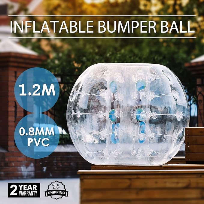 Happybuy Inflatable Bumper Ball 4 FT / 1.2M Diameter 5 Min,