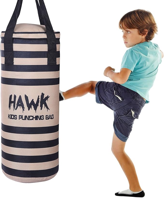Kids Punching Bag for Kids Boxing Gloves MMA Training Fitness Workout Kickboxing Grappling Karate Heavy Target Bag UNFILLED