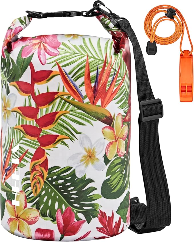 HEETA Waterproof Dry Bag for Women Men(Upgraded Version) 5L/10L/20L/30L/40L Roll Top Lightweight Dry Storage Bag Backpack with Emergency Whistle for Travel, Swimming, Boating, Kayaking, Camping, Beach