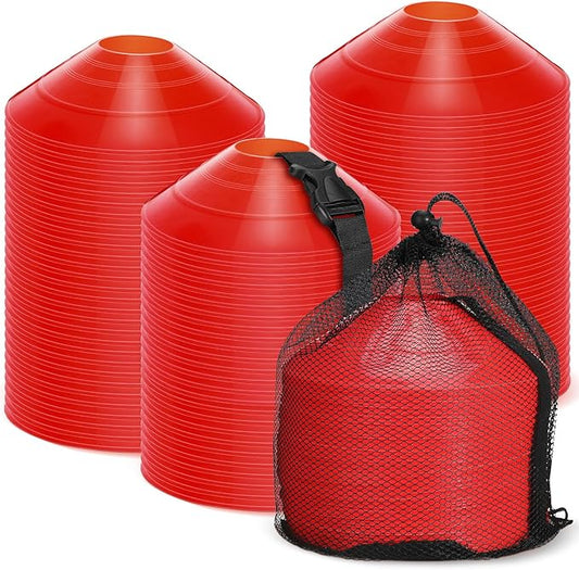 100 Pcs Soccer Training Cones Kit Field Pro