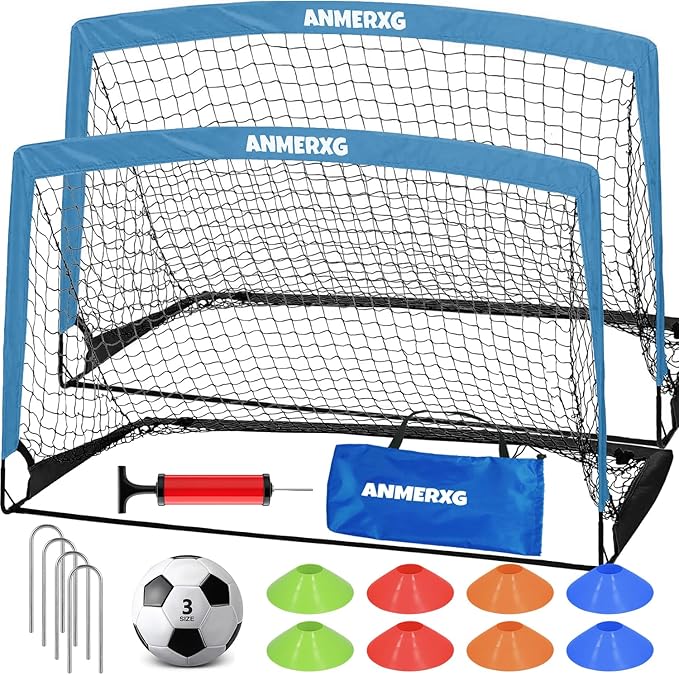 6x4FT / 9x5FT Kids Soccer Goal for Backyard