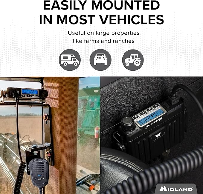 Midland – MXT115AGVP3 - 15 Watt GMRS MicroMobile 3dB gain
