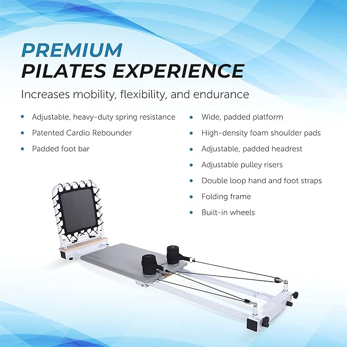 AeroPilates Precision Series Reformer 535 - Pilates Reformer 350 lbs
