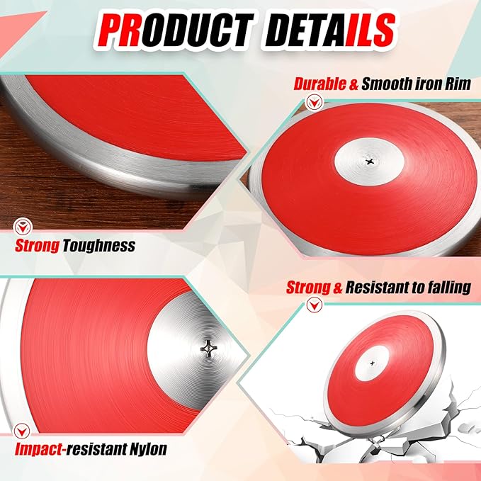 4 Pcs 1kg Sports Training Discus Boys Girls