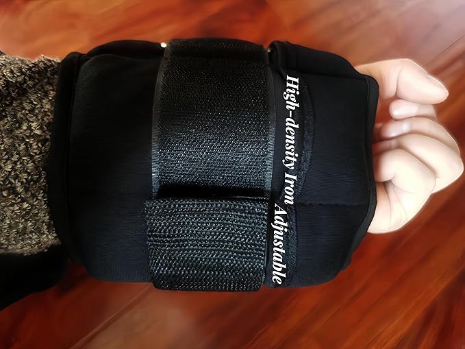 Adjustable Ankle/Wrist Weights Set 10-pound Pair with Removable 1-5lbs Each