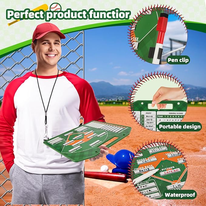 Magnetic Baseball Lineup Board,Baseball Lineup Cards Baseball Lineup 40 Sheets