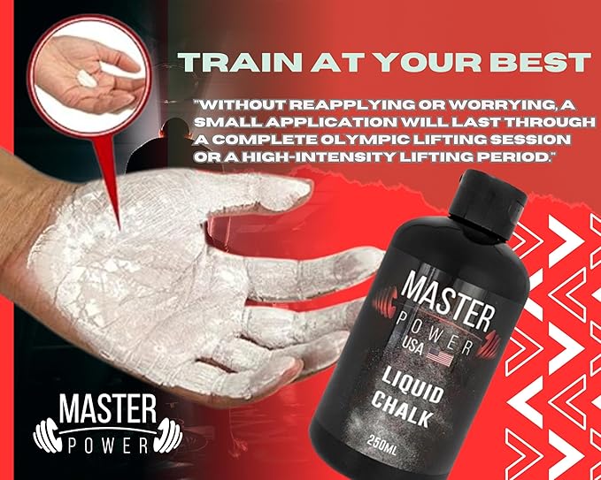 Mess-Free Gym Chalk for Weightlifting, Gymnastics, Rock Climbing, Dancing. Sweat-Resistant and Long Lasting for Stronger Grip - High Performance - Skin Friendly