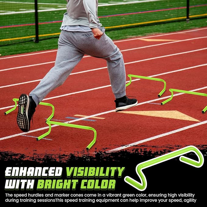 5 Pcs Speed Agility Training Hurdles Detachable Durable
