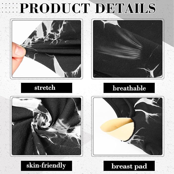 4 Pcs Women's Workout Sets Pilates Exercise Outfit Ribbed Scoop Neck Sports Bra Shorts Leggings Gym Clothes Set