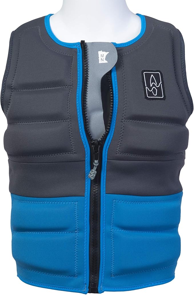 Mens Neoprene Wakesurf Comp Vest - Designed Exclusively for Wake Surfing, but Great for All Other Watersports Activities!