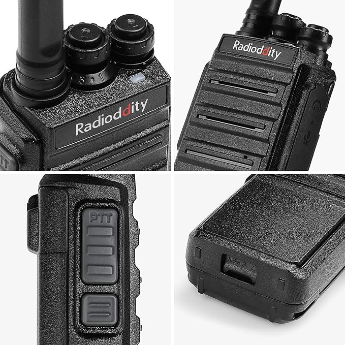 4 Pack Radioddity GA-2S Long Range Walkie Talkies