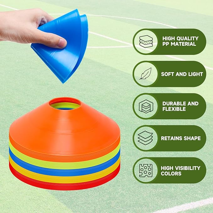 35 PCS Agility Soccer Cones for Training