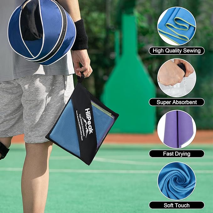 HiiPeak Microfiber Towel 2 Pack 63*32" + 32*16"