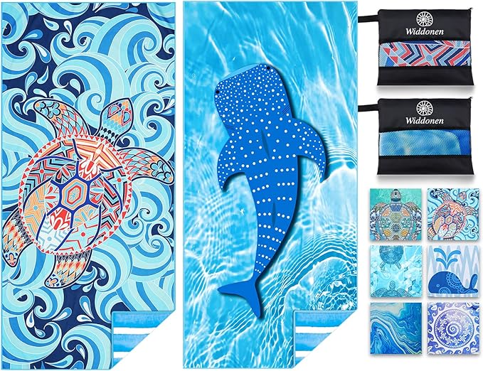 Microfiber Thin Lightweight Beach Towel Sand Free Quick