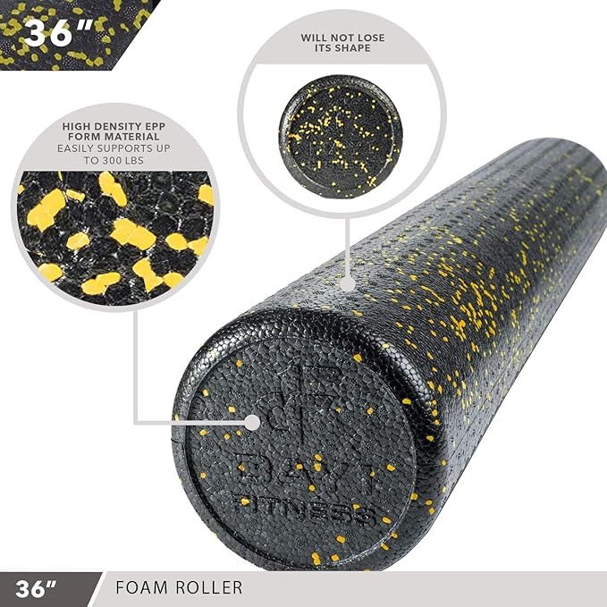 High-Density Round Foam Rollers - 4 Size and 8 Color