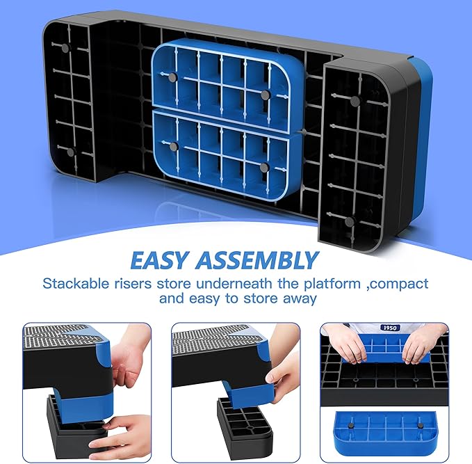 Aerobic Exercise Step 26.5" Step 4†6†6†8†8†Adjustable