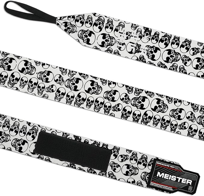 Meister Adult 180" Semi-Elastic Hand Wraps for MMA & Boxing (Pair)