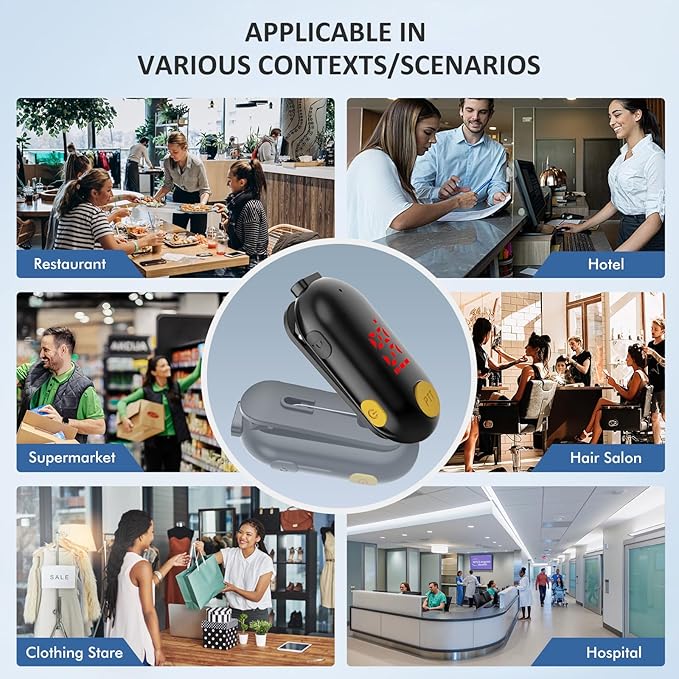 Mini Walkie Talkie Headset: Bluetooth Two-Way Radio FM Transceiver