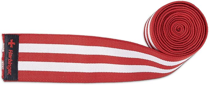 Harbinger Red Line 78-Inch Knee Wraps for Weightlifting (Pair)