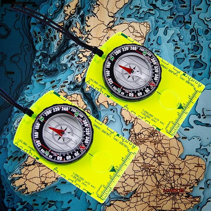 2 Pieces Orienteering Compass