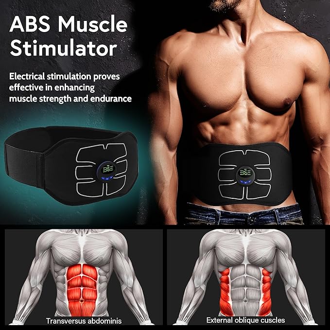 ABS Stimulator, Abdominal Toning Workout Belt Portable, Ab