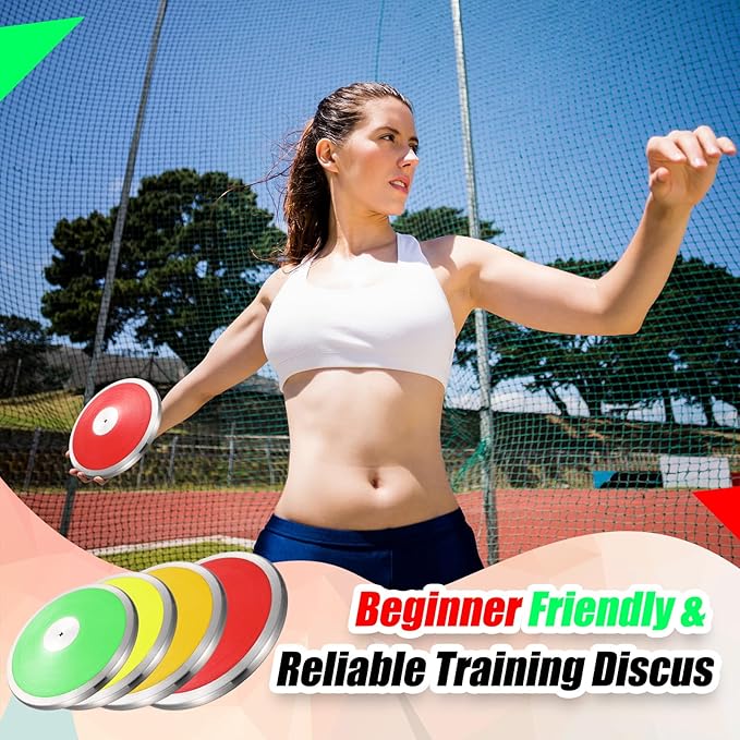 4 Pcs Sports Training Discus 1kg 1.5kg 1.75kg 2kg Discus